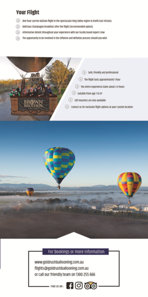Design de Flyer par subhalaxmi  khamari pour Goldrush Ballooning | Design : #19626263