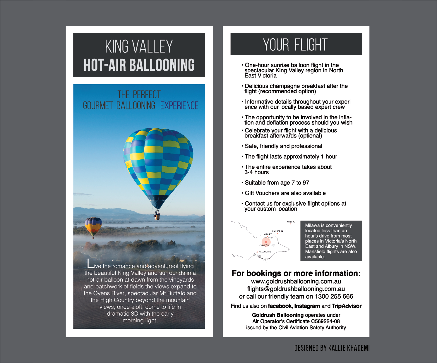 Flyer Design by thrutheglassdesigns for Goldrush Ballooning | Design #19614273