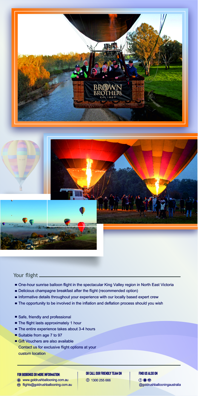 Flyer Design by Abdulyasar 2 for Goldrush Ballooning | Design #19633223
