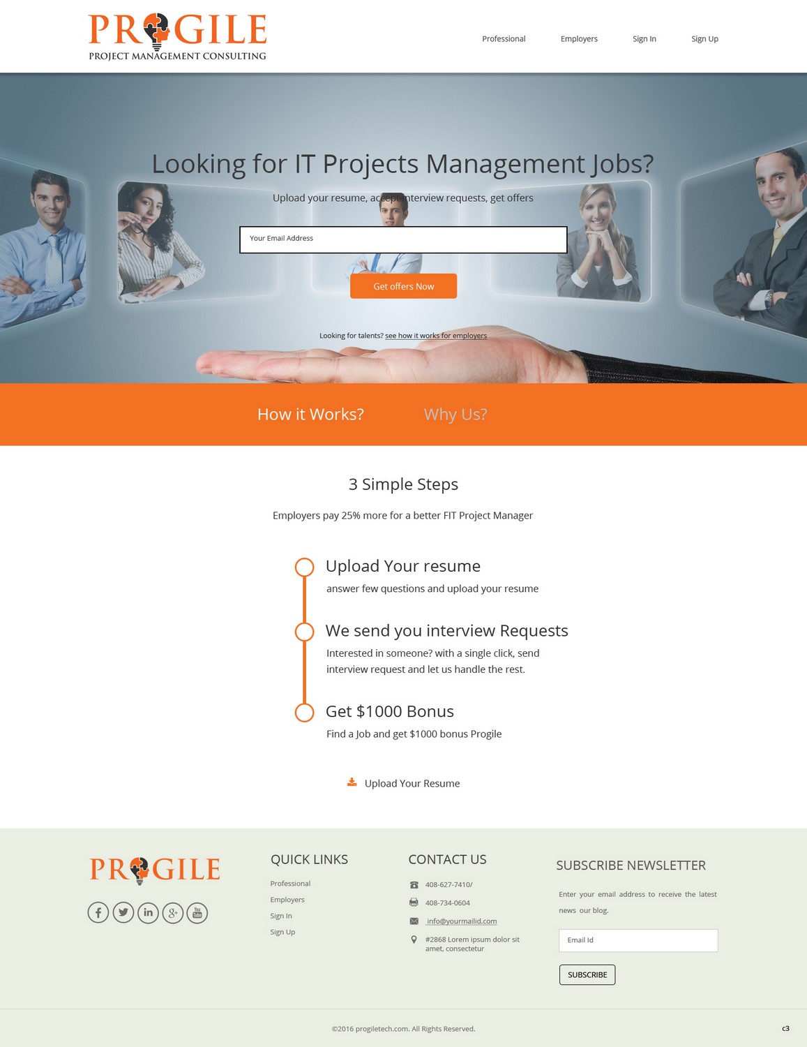 Web Design by pb for PROGILE Tech INC | Design #12766338