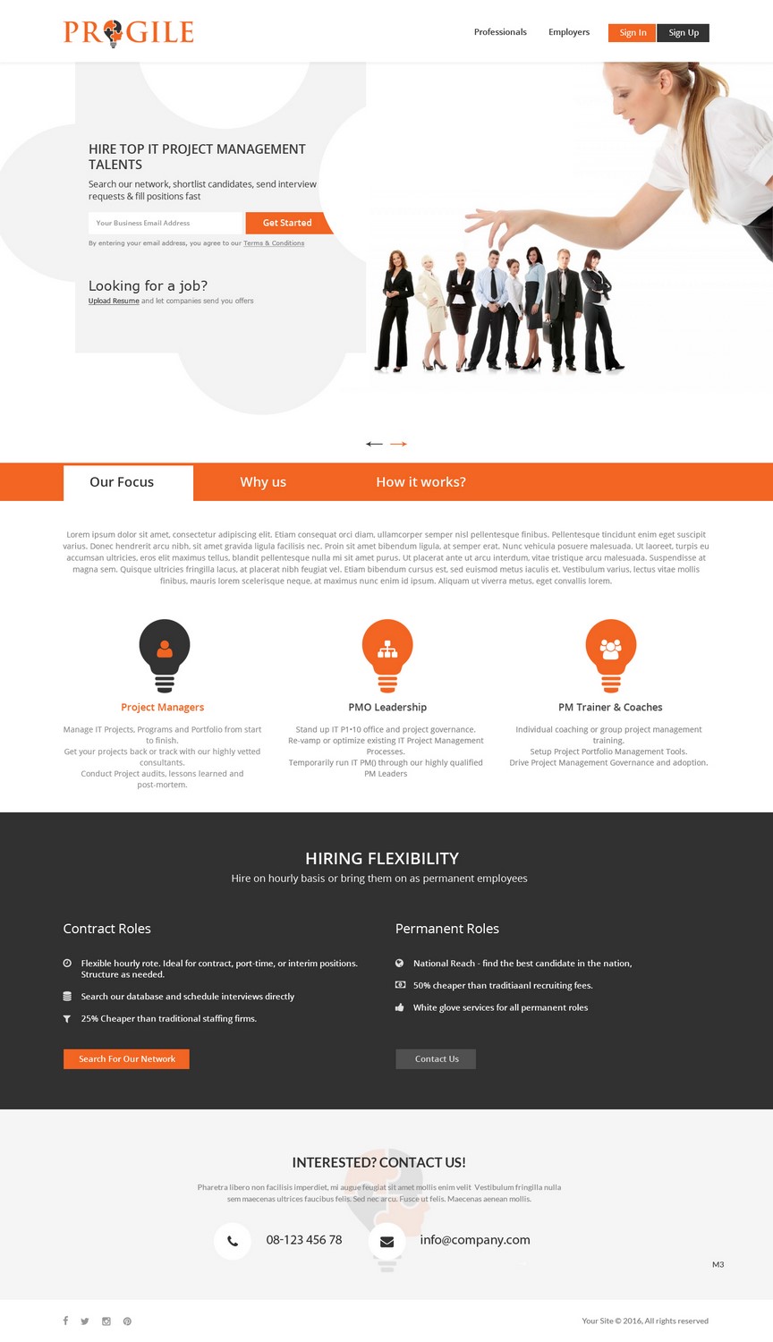 Web Design by pb for PROGILE Tech INC | Design #12766353