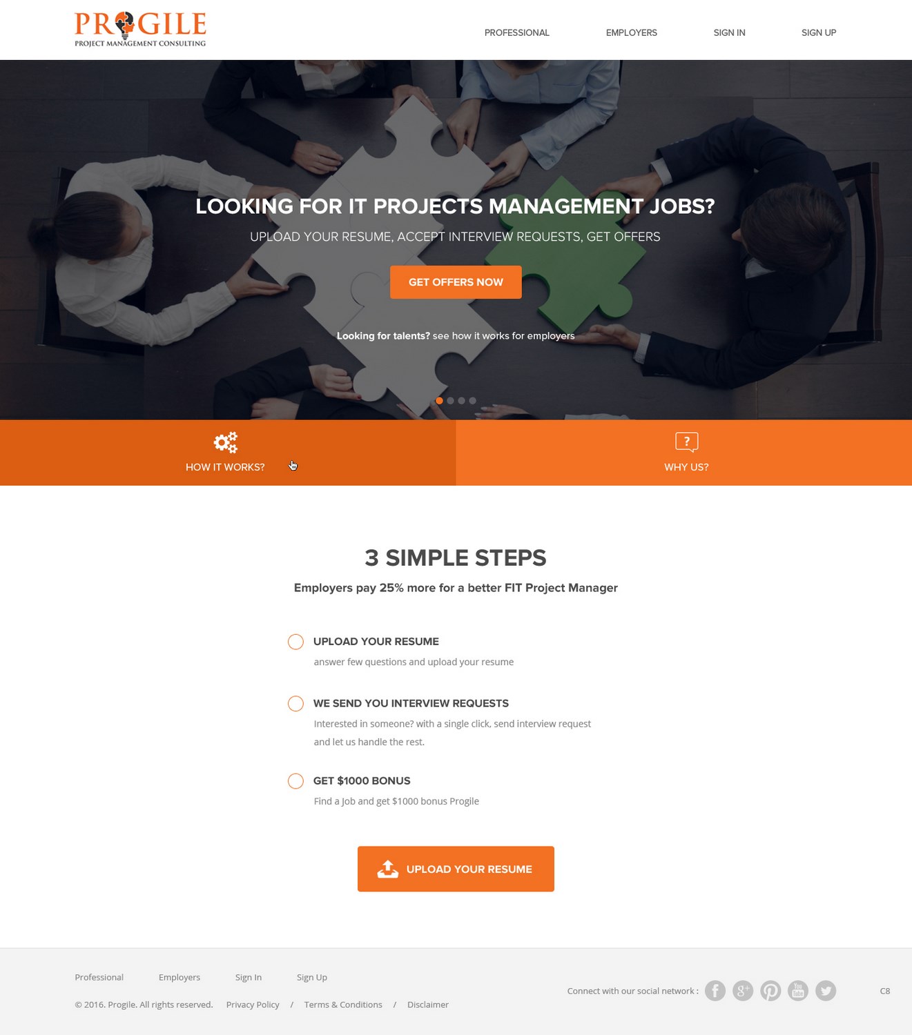 Professional, Upmarket, Management Consulting Web Design for PROGILE ...