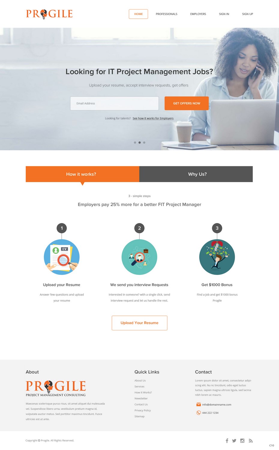 Web Design by pb for PROGILE Tech INC | Design #12776354