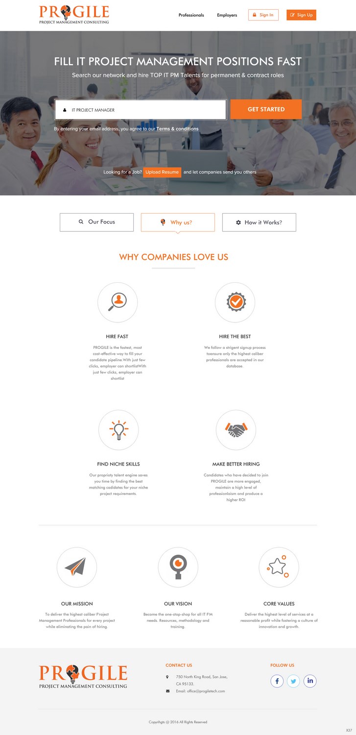 Web Design by pb for PROGILE Tech INC | Design #12875378
