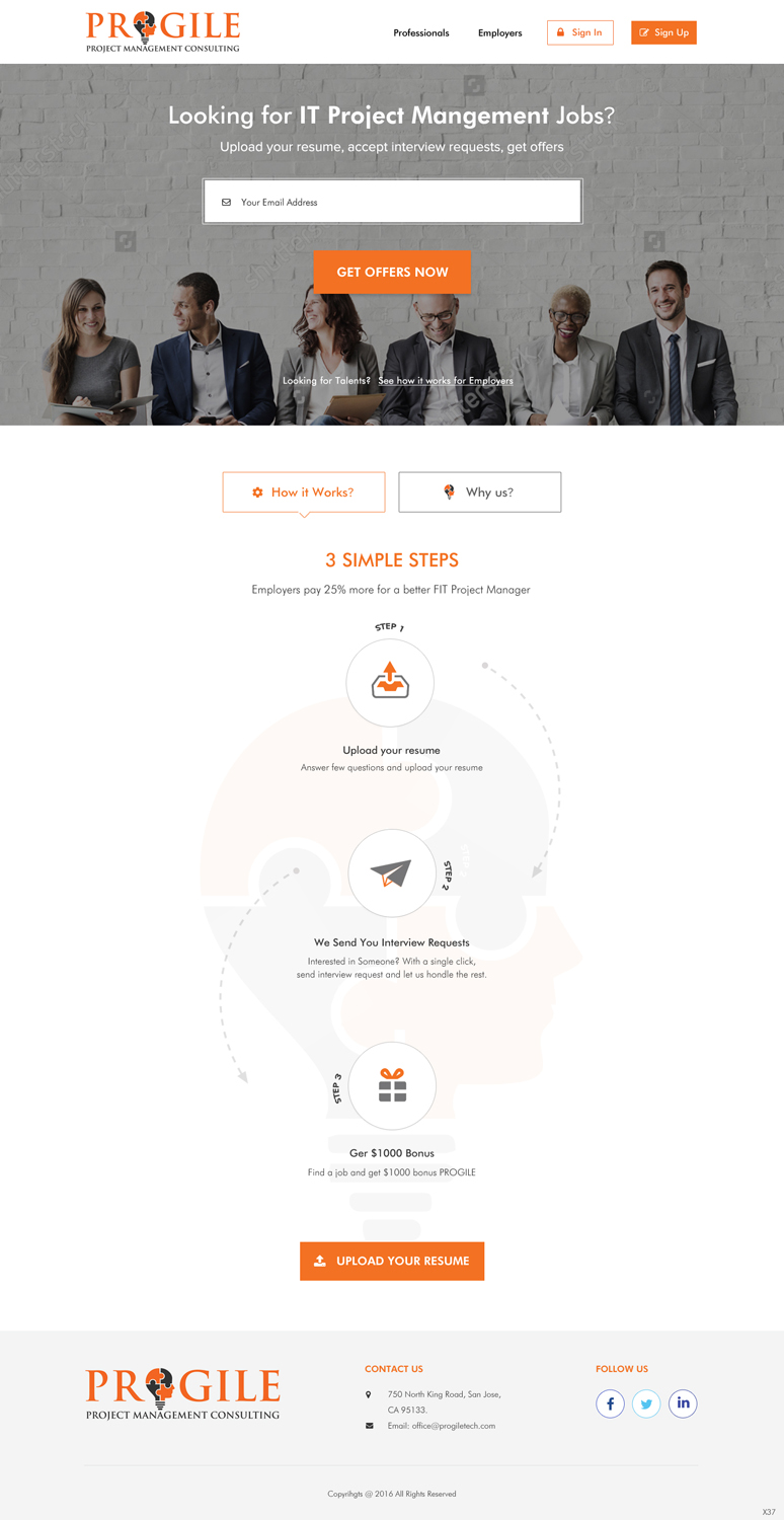 Web Design by pb for PROGILE Tech INC | Design #12914387