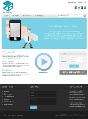 Web Design by pb for this project | Design: #538591
