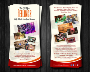 Flyer Design by ecorokerz for The New Feelings Marigny Cafe, Bar & Courtyard Lounge | Design: #13004316