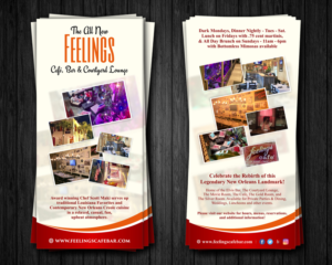 Flyer Design by ecorokerz for The New Feelings Marigny Cafe, Bar & Courtyard Lounge | Design: #13057032