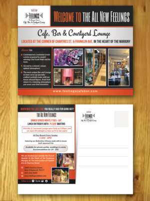 Flyer Design by innovative earth for The New Feelings Marigny Cafe, Bar & Courtyard Lounge | Design: #13000319