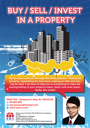 Singapore Property Agent wants to stand out from the rest! | Diseño de Flyer por Pinky 