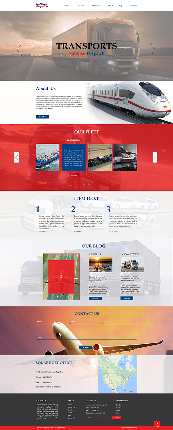 Diseño Web por Impressive Solutions para National Dispatch LLC | Diseño #12808235
