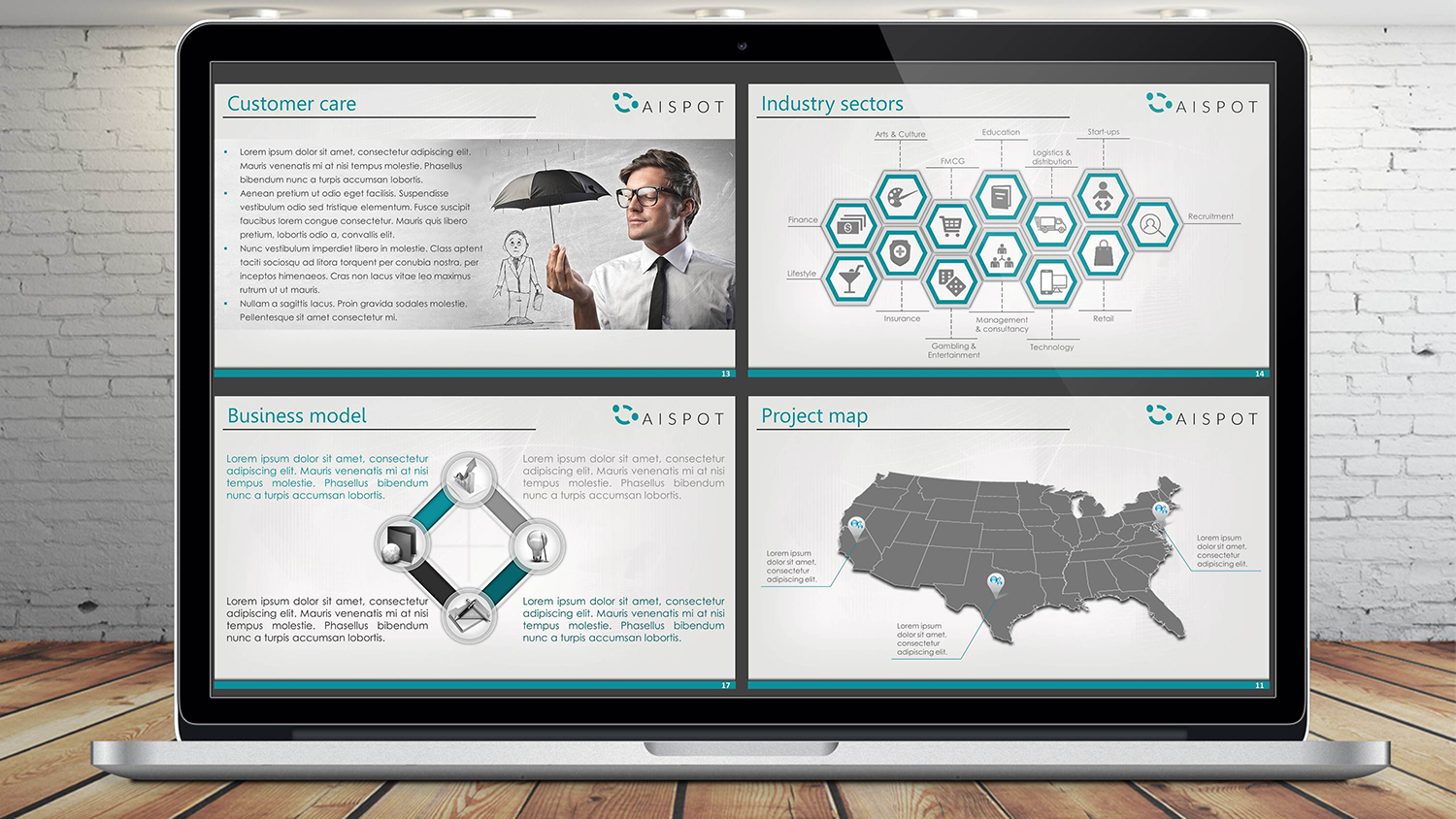 PowerPoint Design by PowerVision PowerPoint Design for Aispot AS | Design #12779706