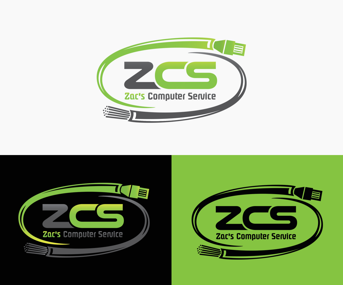 Logo Design by Ethien for Zac's Computer Service | Design #12872330