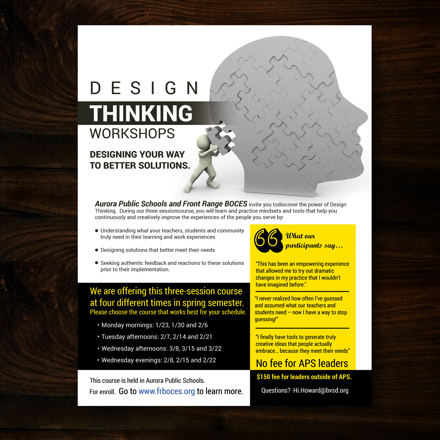 Diseño de Flyer por uk para Front Range BOCES | Diseño #12774370