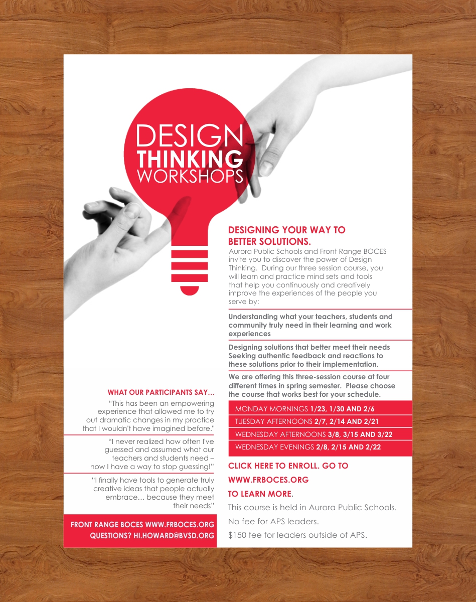 Diseño de Flyer por creativeride para Front Range BOCES | Diseño #12820391