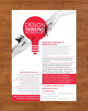 Flyer Design by creativeride for Front Range BOCES | Design: #12820391