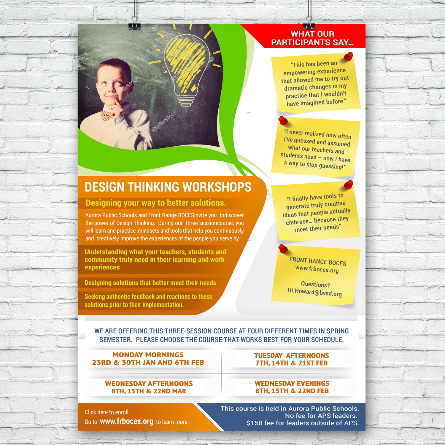 Flyer Design by SAI DESIGNS for Front Range BOCES | Design #12775291