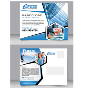 Postcard Design by creative.bugs for Fast Close Acquisitions, LLC | Design: #12777203