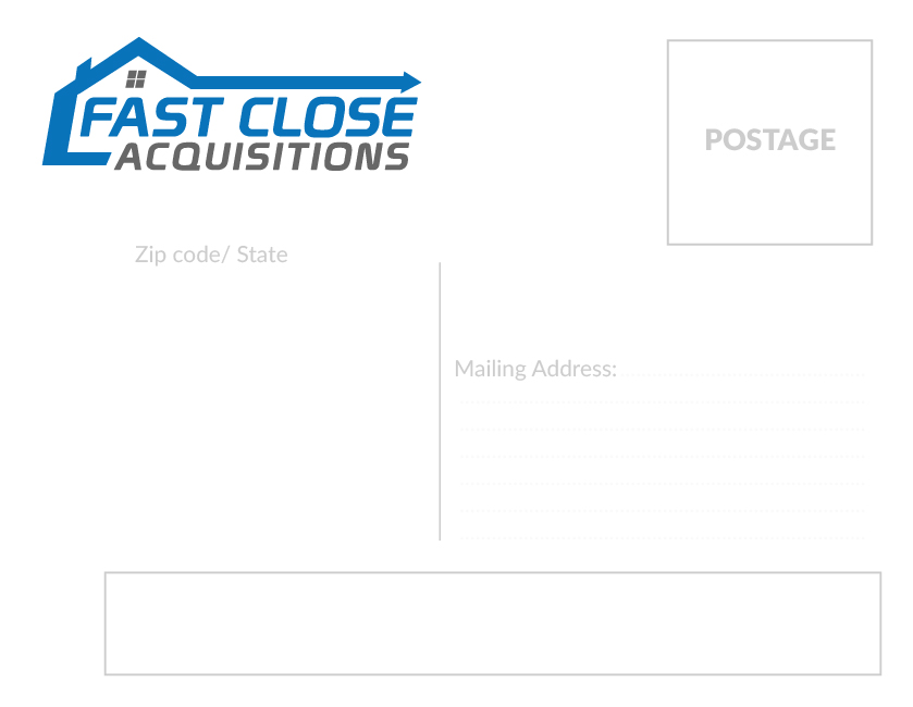 Postcard Design by kiet.vuong137 for Fast Close Acquisitions, LLC | Design #12795868