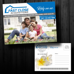 Diseño de Postal por Pix2ink para Fast Close Acquisitions, LLC | Diseño #12792978