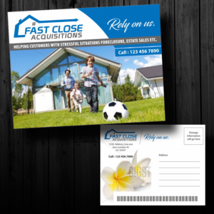 Postcard Design by visualkota for Fast Close Acquisitions, LLC | Design: #12792981