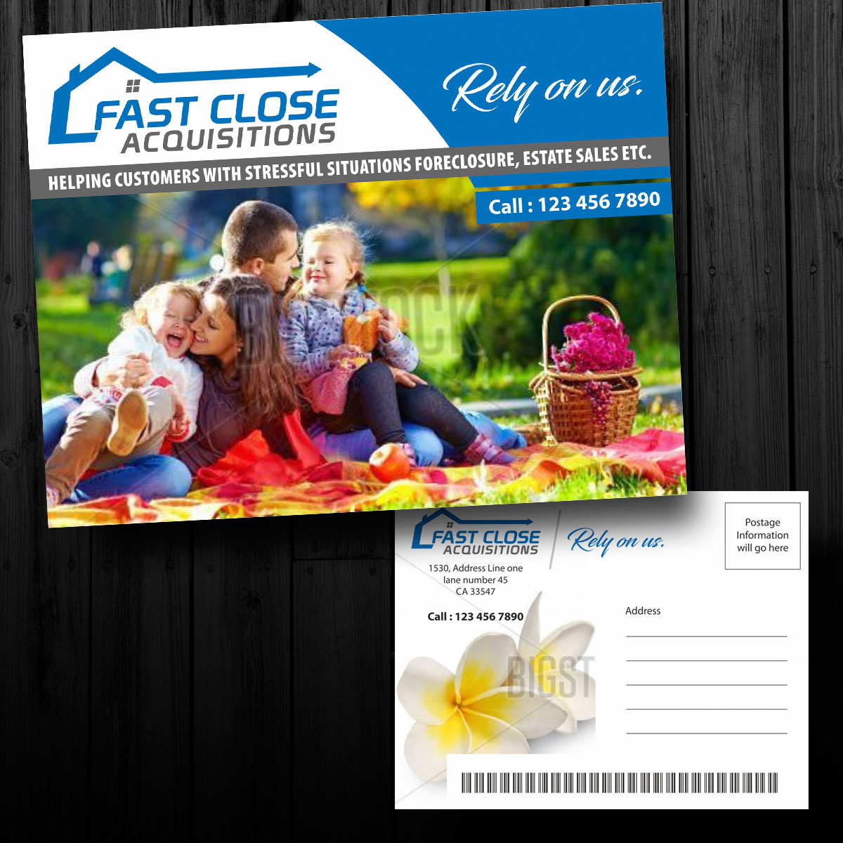 Postcard Design by visualkota for Fast Close Acquisitions, LLC | Design #12792995