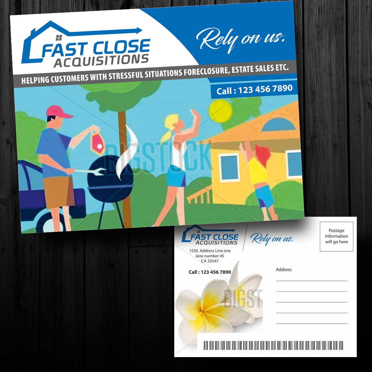 Diseño de Postal por visualkota para Fast Close Acquisitions, LLC | Diseño #12792997
