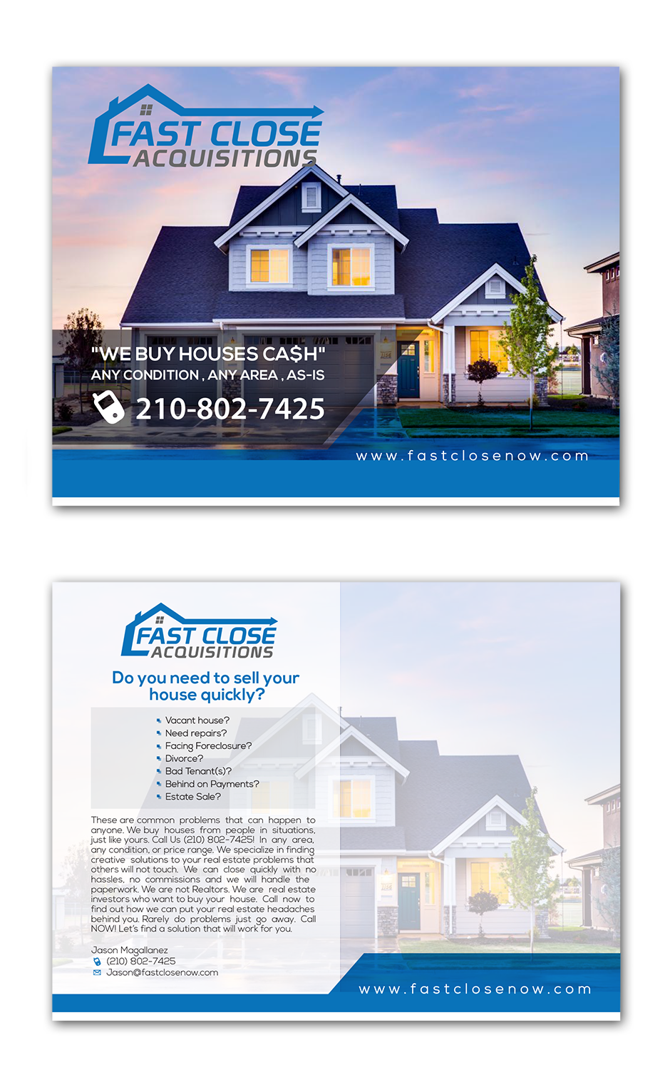 real estate post card