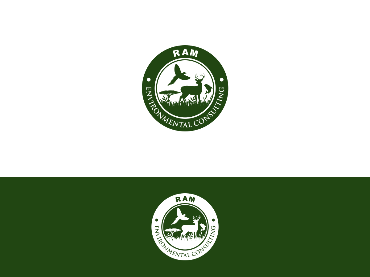 Logo Design by Slant Line Media for Ram Environmental Consulting | Design #12790546