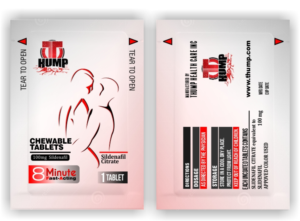 THUMP is a 8-minute, fast-acting, chewable form of Viagra | Packaging Design by Chromax8