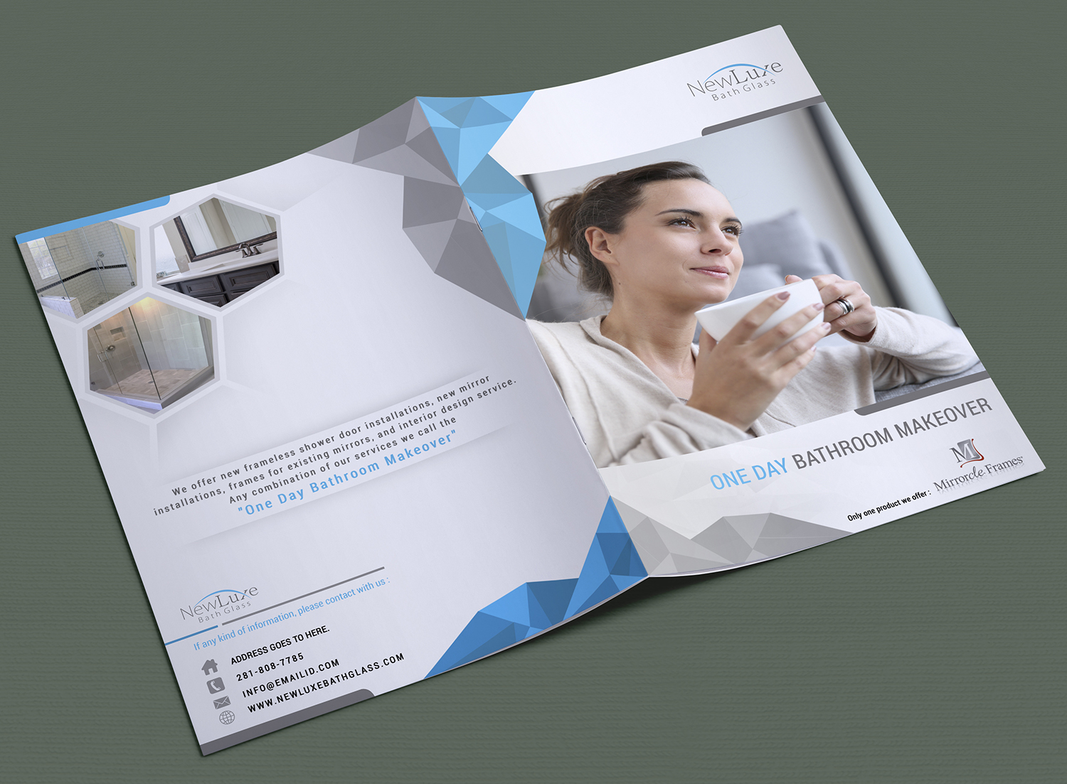 Diseño de Brochure por SAI DESIGNS para Mirrorcle Frames | Diseño #12834009