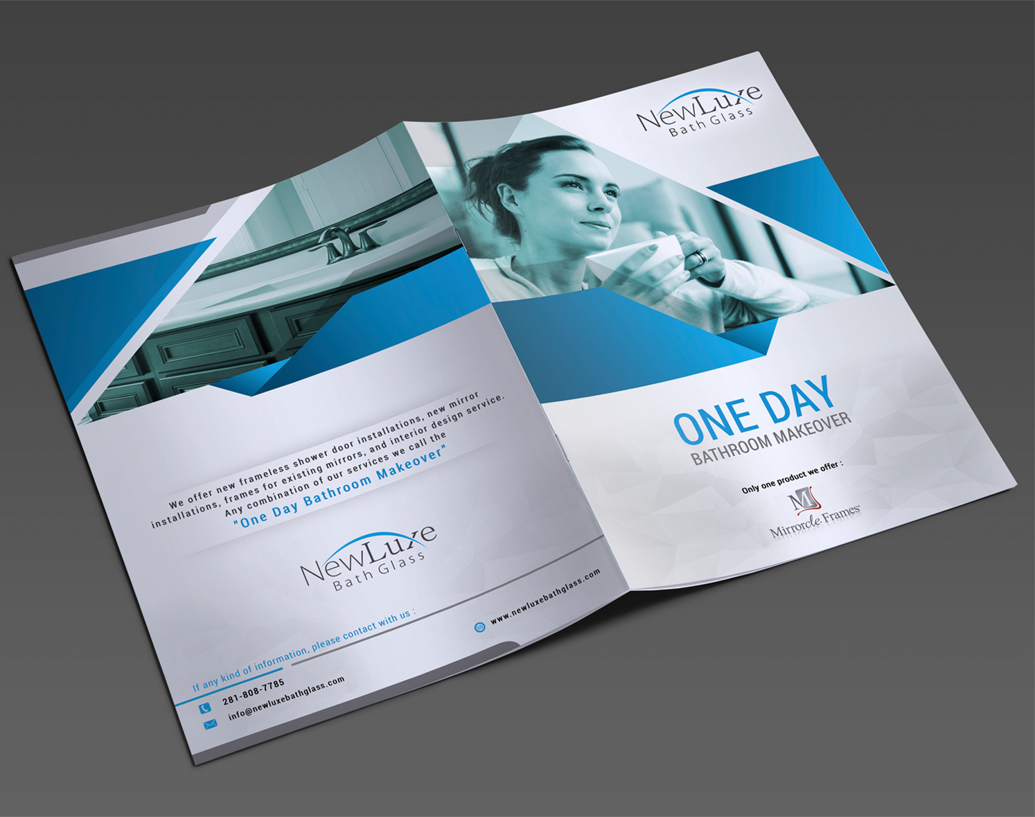 Brochure Design by SAI DESIGNS for Mirrorcle Frames | Design #12835845