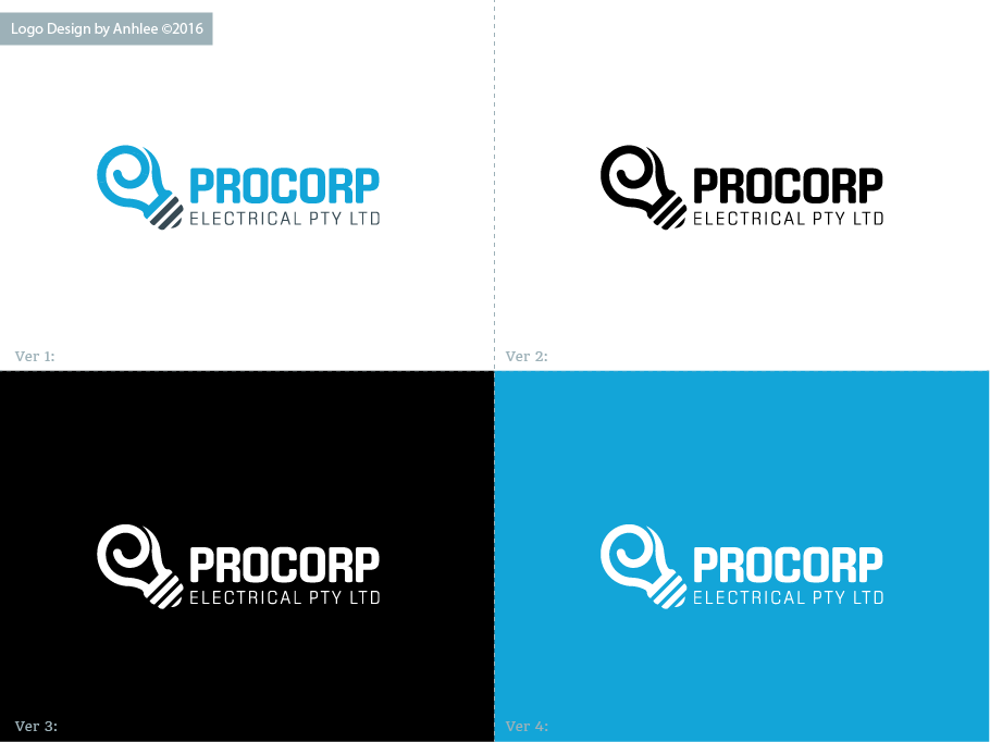 Logo-Design von Anhlee für PROCORP ELECTRICAL PTY LTD | Design #12781457