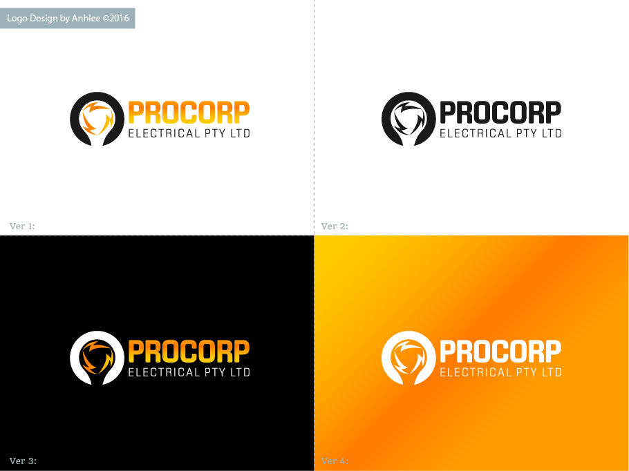 Design de Logo par Anhlee pour PROCORP ELECTRICAL PTY LTD | Design #12781527