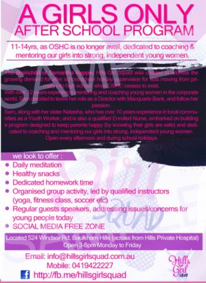 Flyer-Design von indeesha für Hills Girl Squad | Design: #12818530