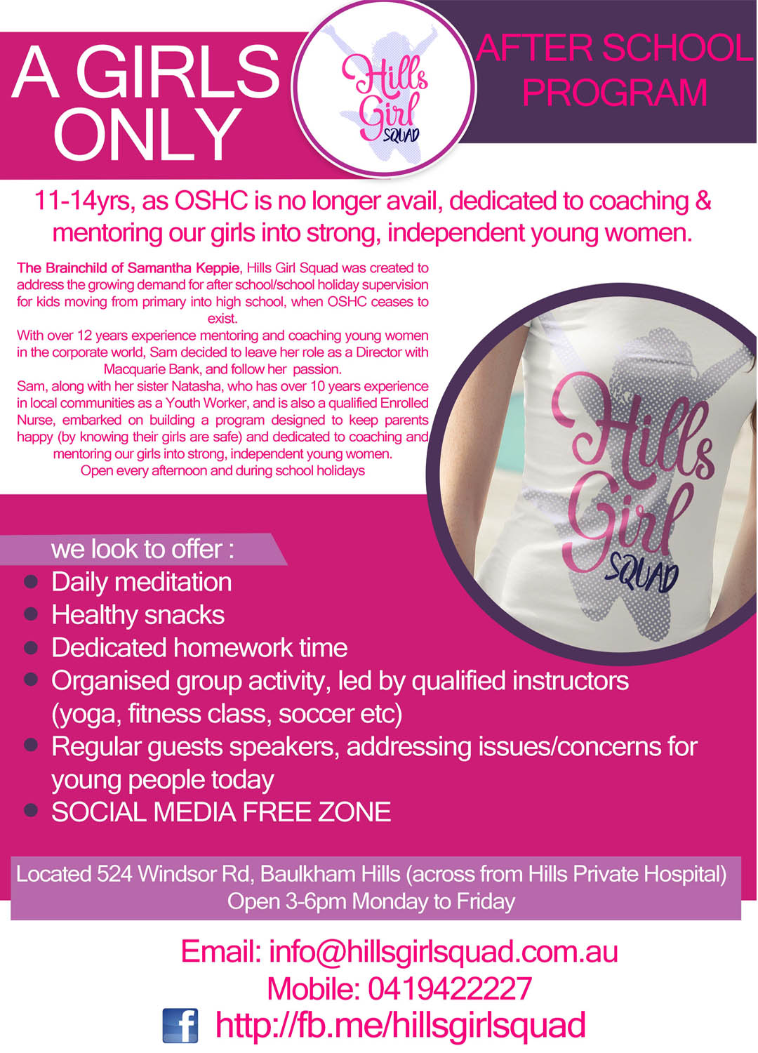 Flyer Design by indeesha for Hills Girl Squad | Design: #12818775