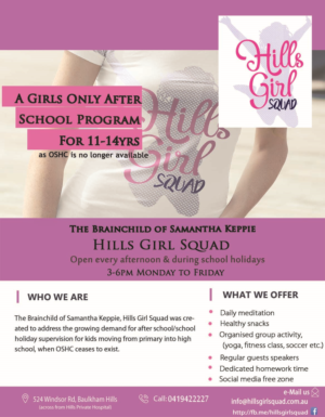 Flyer-Design von Kowzi für Hills Girl Squad | Design: #12822586