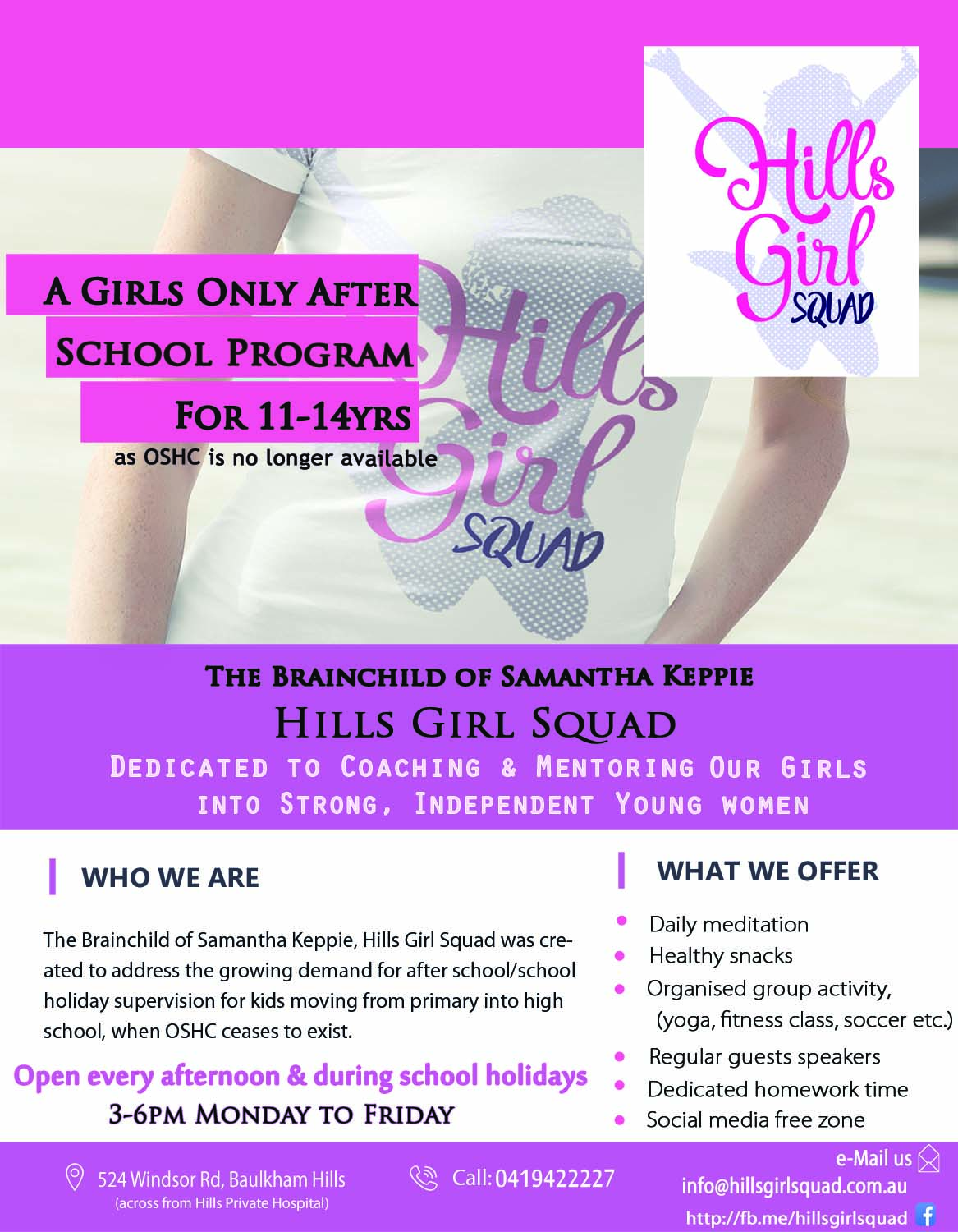 Flyer-Design von Kowzi für Hills Girl Squad | Design #12822638