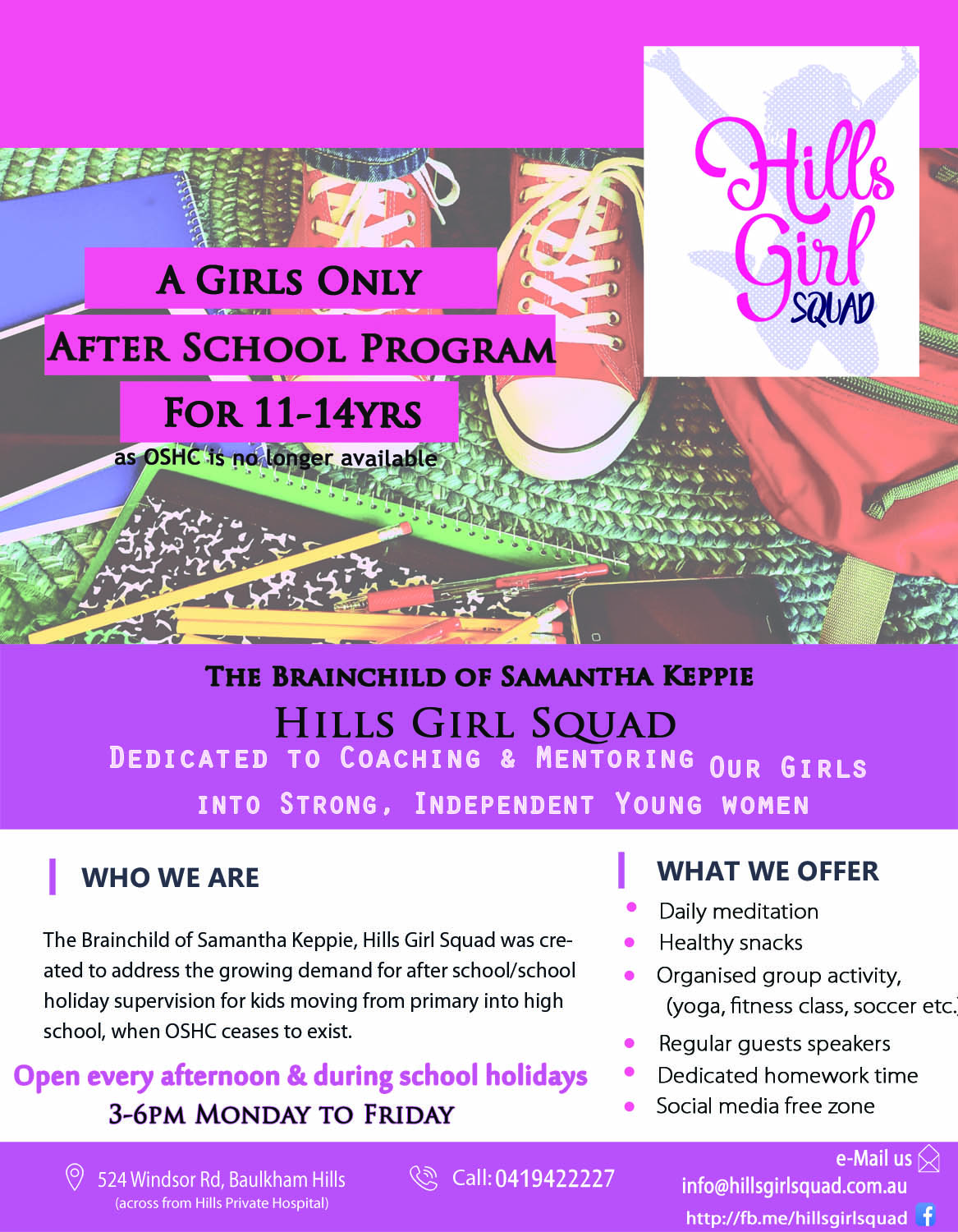 Flyer-Design von Kowzi für Hills Girl Squad | Design #12823129