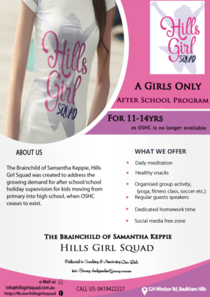 Flyer-Design von Kowzi für Hills Girl Squad | Design: #12823312