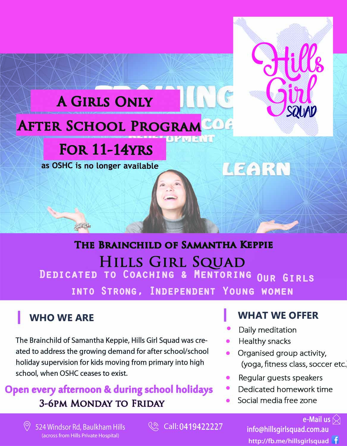 Flyer Design by Kowzi for Hills Girl Squad | Design #12829455