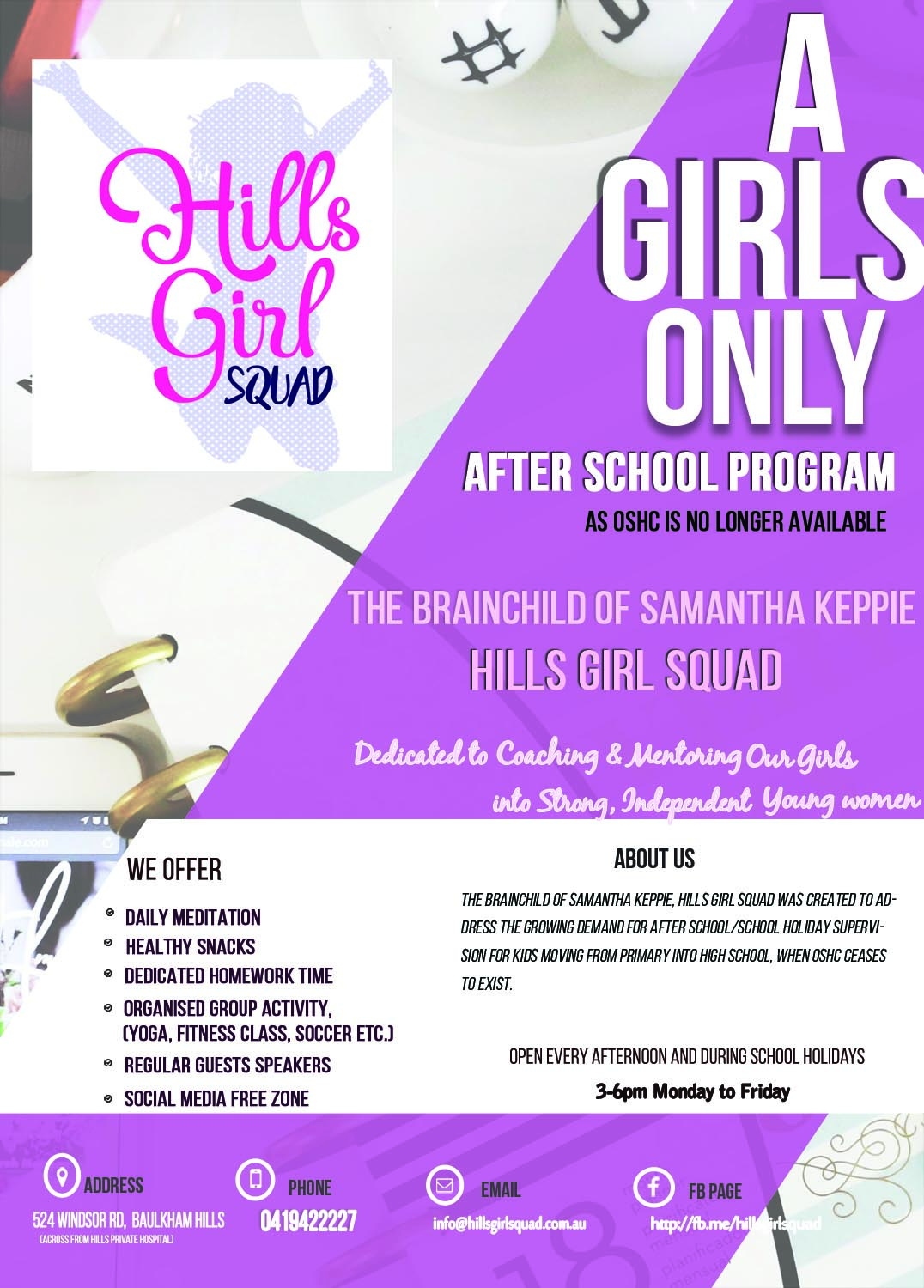 Flyer-Design von Kowzi für Hills Girl Squad | Design #12831348