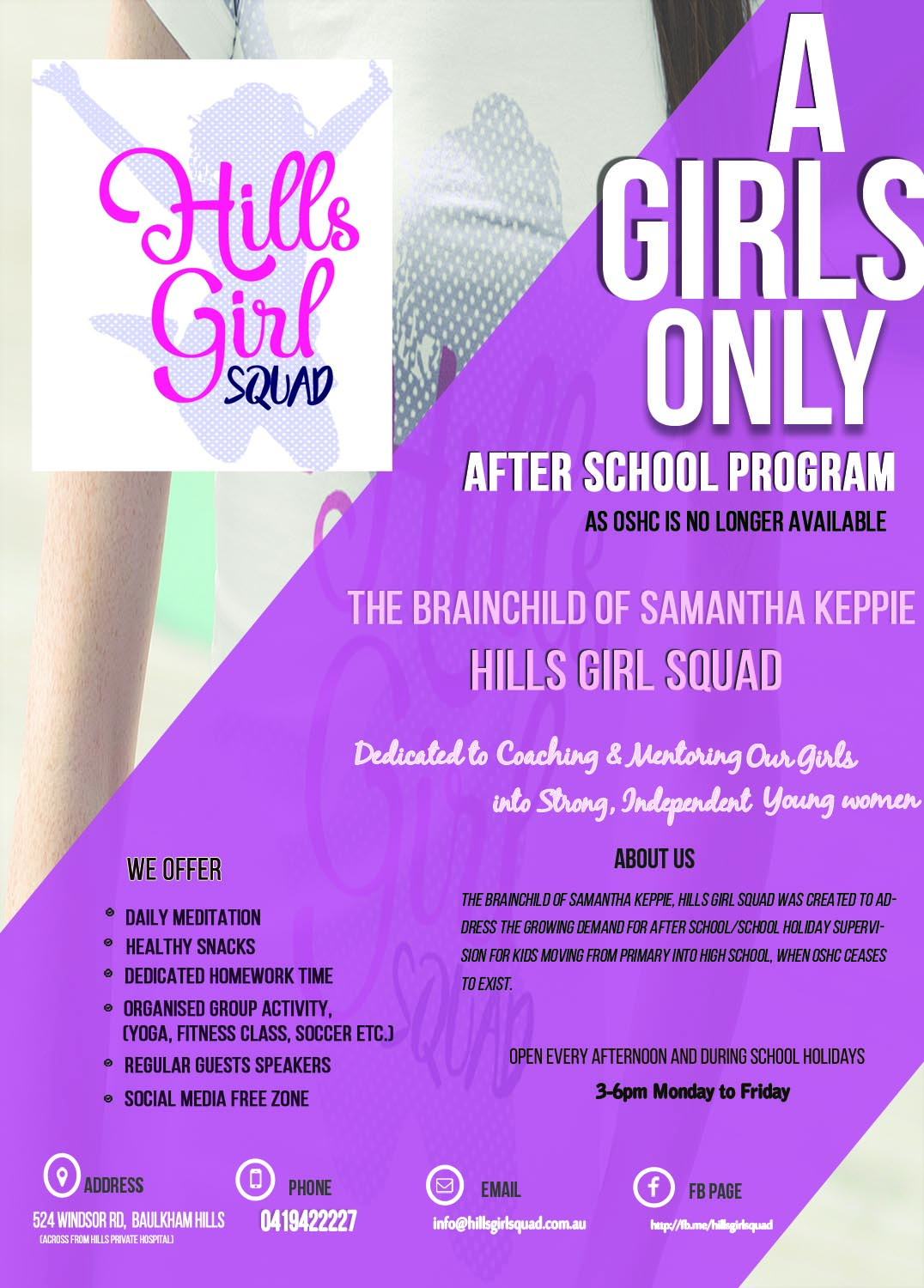 Flyer-Design von Kowzi für Hills Girl Squad | Design #12831599