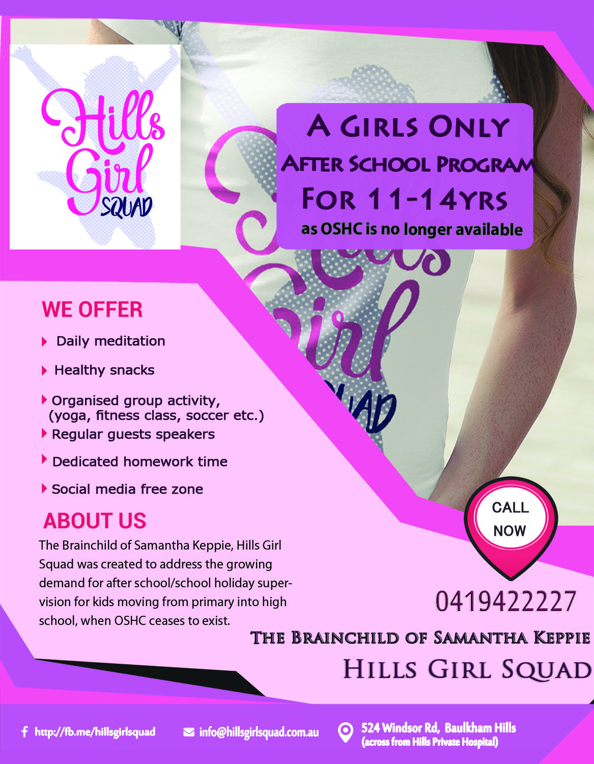 Design de Flyer par Kowzi pour Hills Girl Squad | Design #12832019