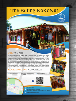 Flyer Design by innovative earth for The Falling kokonut | Design: #12786385