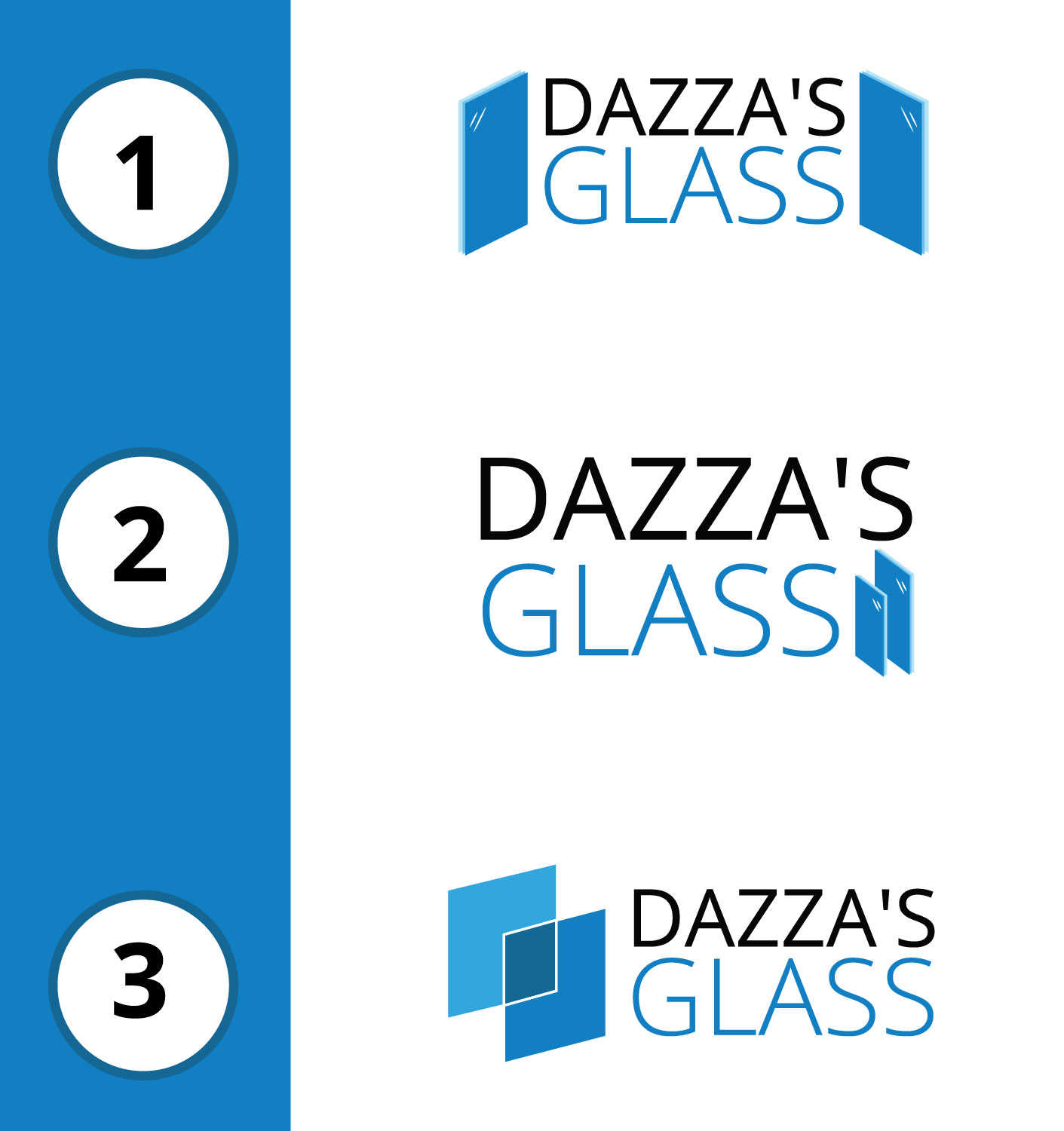 Logo Design by boumlalali for dazza's glass | Design #12875417