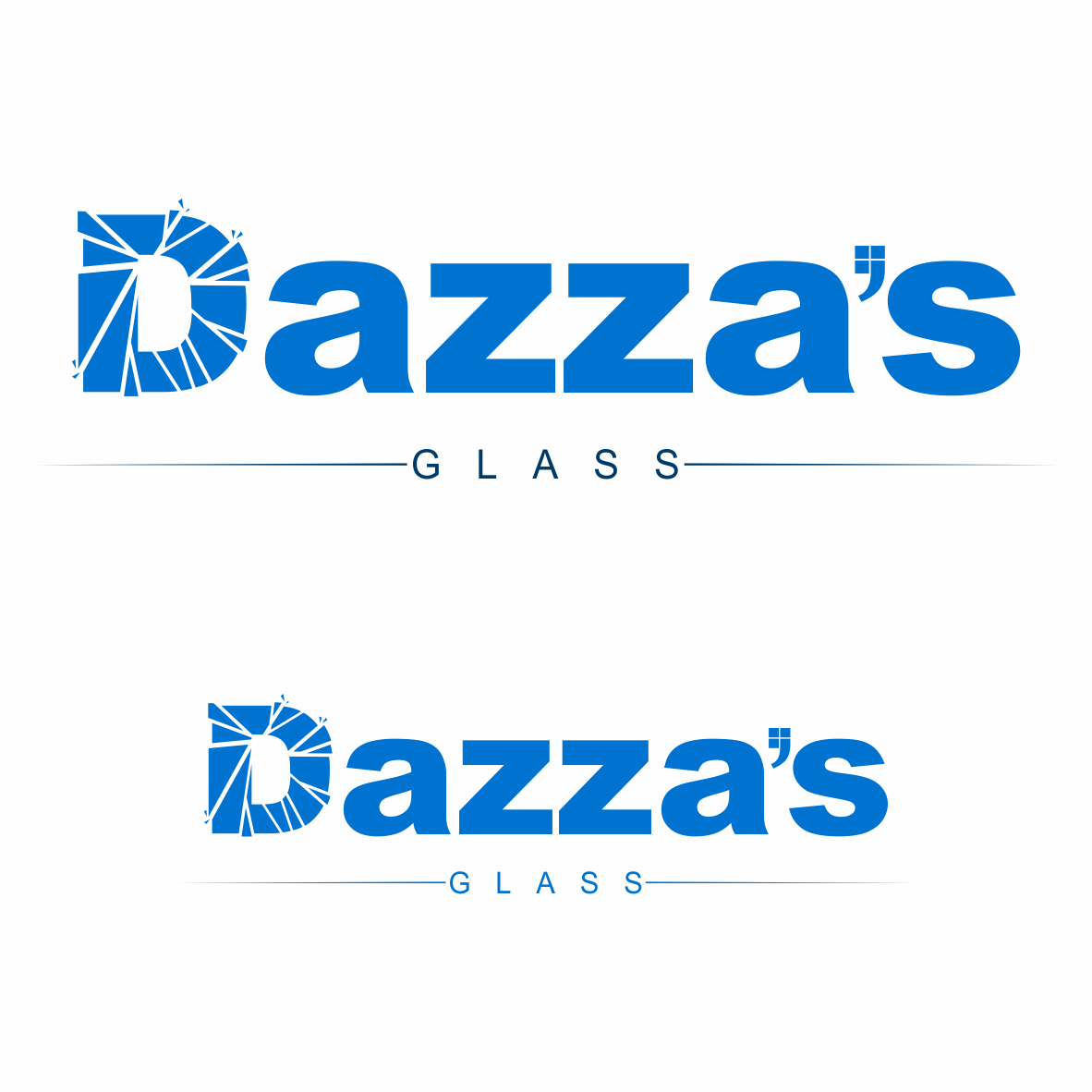 Logo Design by Petar 7 for dazza's glass | Design #12802735