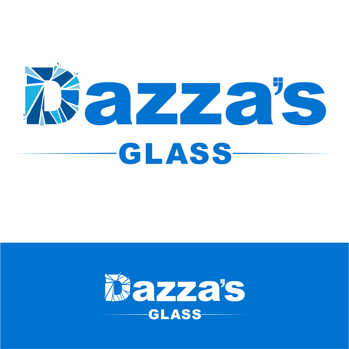 Logo Design by Petar 7 for dazza's glass | Design #12812288