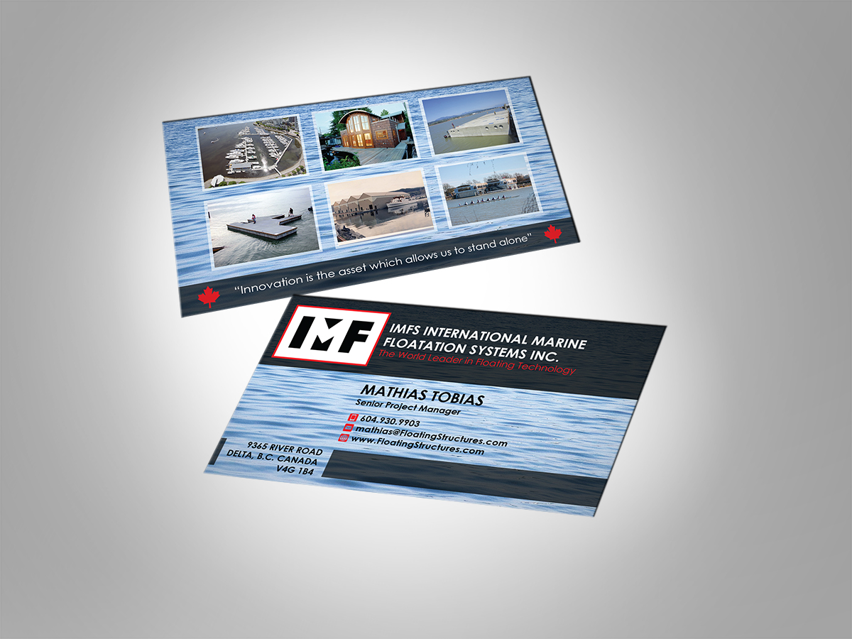 Visitenkarten-Design von MT für International Marine Floatation Systems, Inc. | Design: #2486006