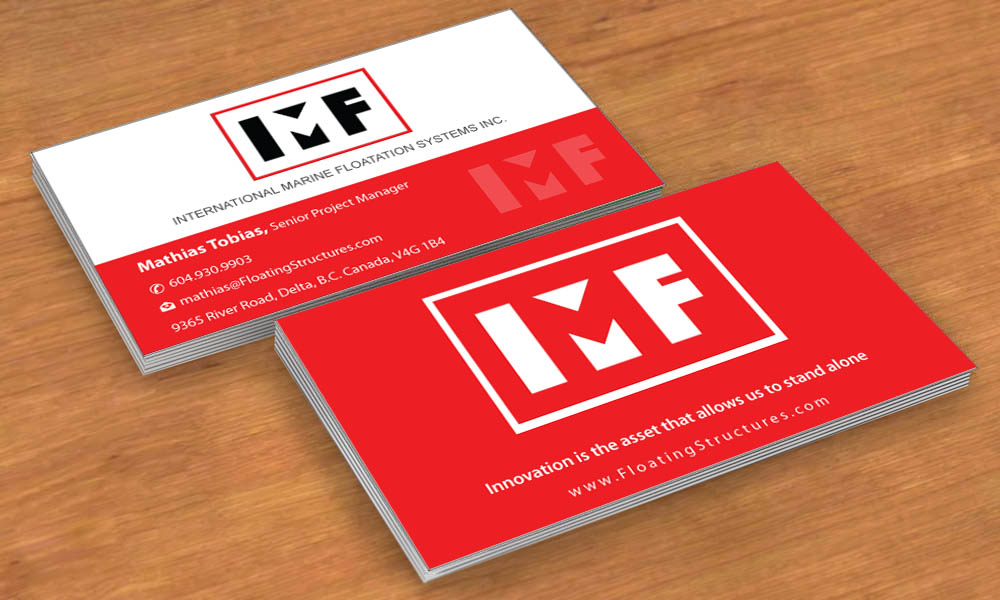 Business Card Design by Sbss for International Marine Floatation Systems, Inc. | Design #2458959